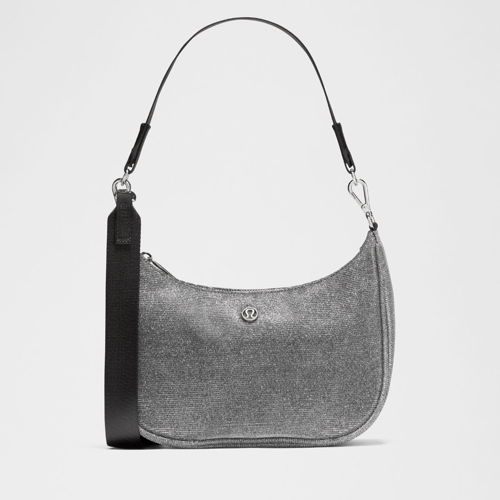 City Essentials Small ShoulderBag 3L Glitter in Dark Silver/Graphite Grey/Silver